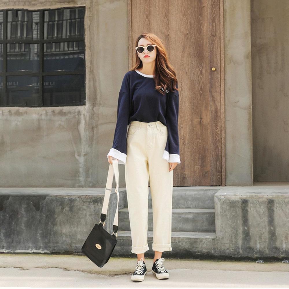 你的秋天缺少一条"米色"裤子,这样搭上衣,鞋子,时尚气质插图4