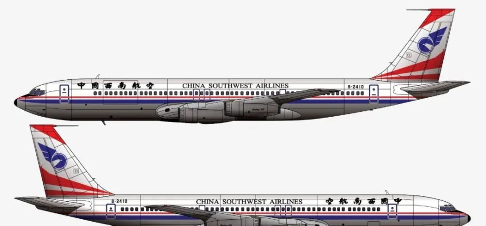 b-2410的退营标志着在中国内地市场服务过的波音707型机完成了其历史
