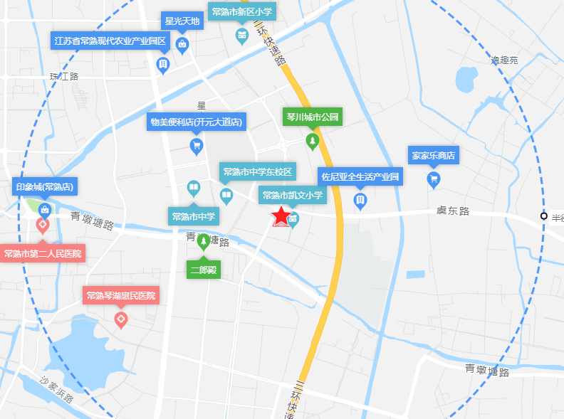 琴川街道地图图片