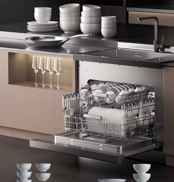 不仅全能清洗还会粉碎残渣这台火星人d50集成洗碗机强烈安利