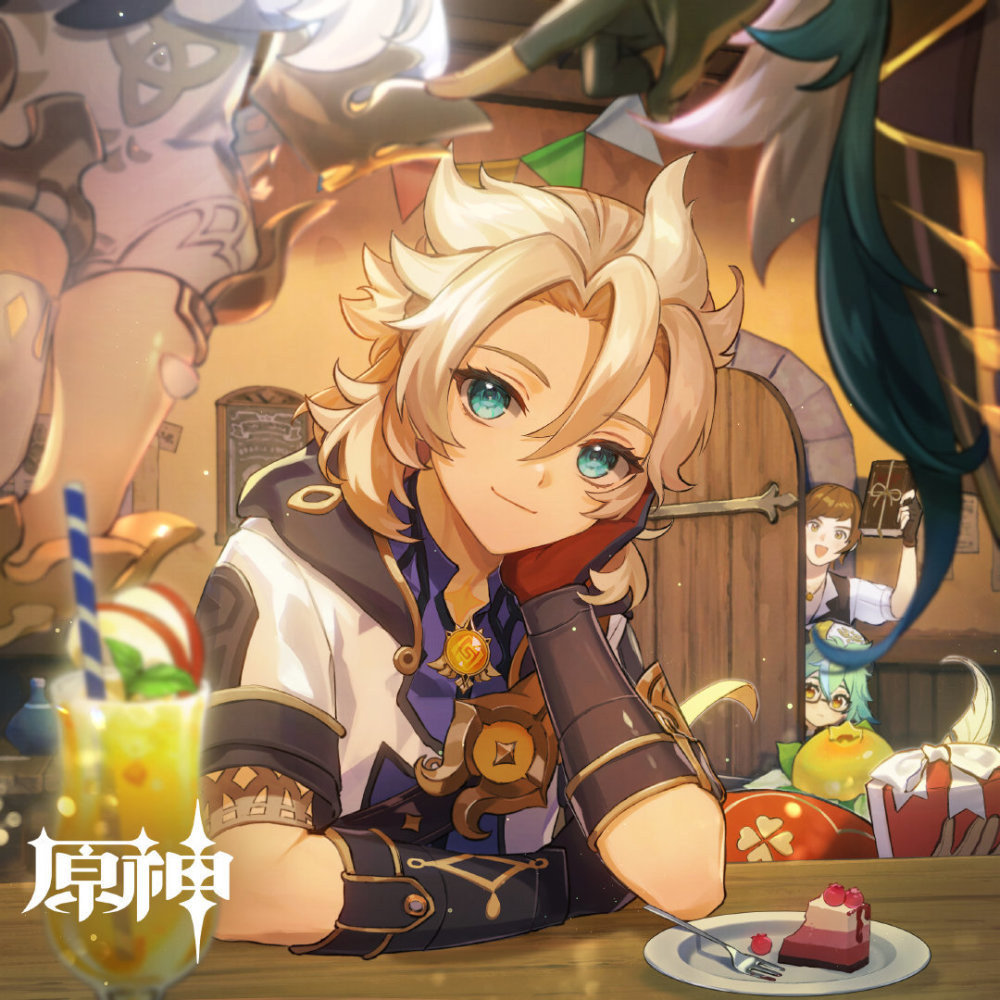 原神阿贝多生日贺图登外网热搜,老外晒出200个徽章惊呆中国玩家_腾讯