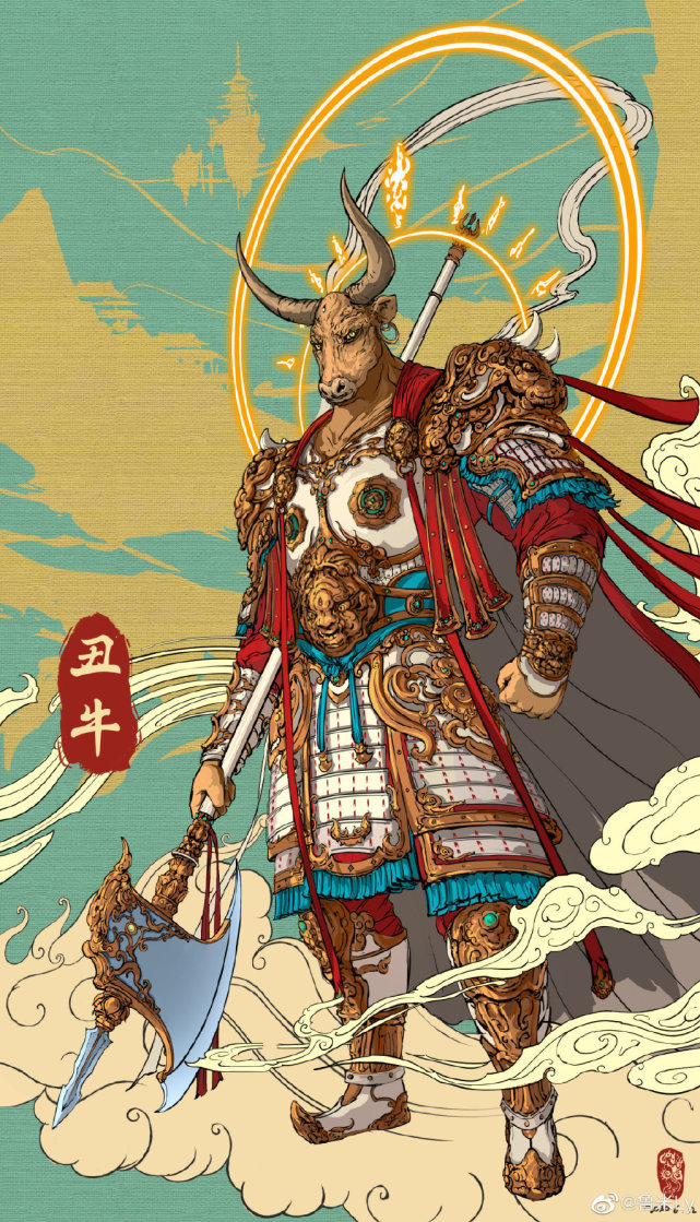 四,仙侠风十二生肖这套作品是张小岩的作品,人物与生肖完美结合,仙侠