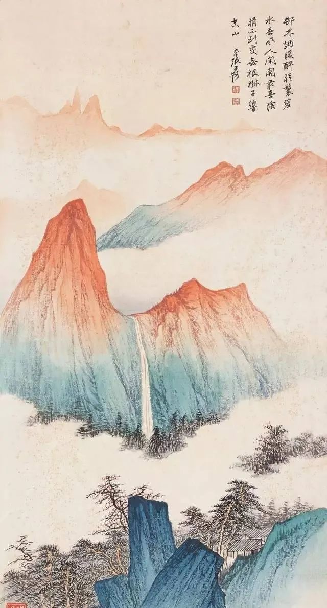 书画联盟丨张大千彩墨画欣赏