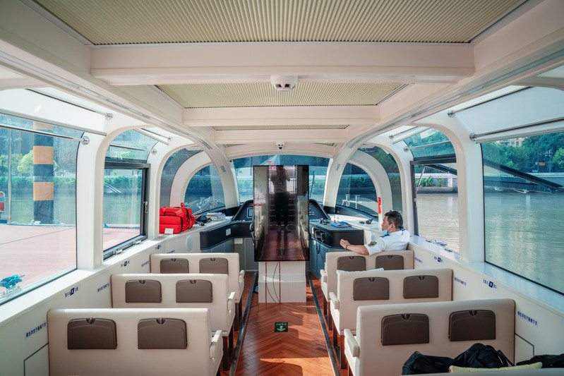 苏州河旅游水上航线今试航:"你在船上看风景,岸上