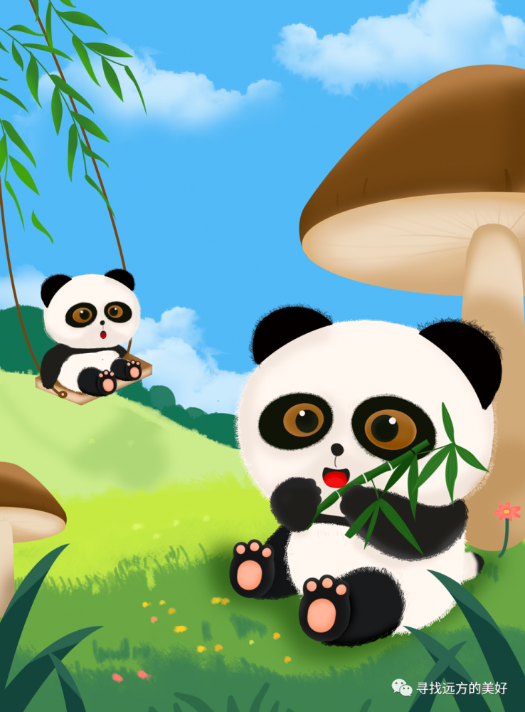 20只可可爱爱大熊猫来啦!"为佛坪画熊猫"入选作品公示_腾讯新闻