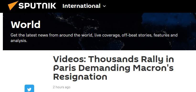 俄媒：巴黎爆发抗议活动，数千名示威者呼吁马克龙辞职快舟41重型运载火箭