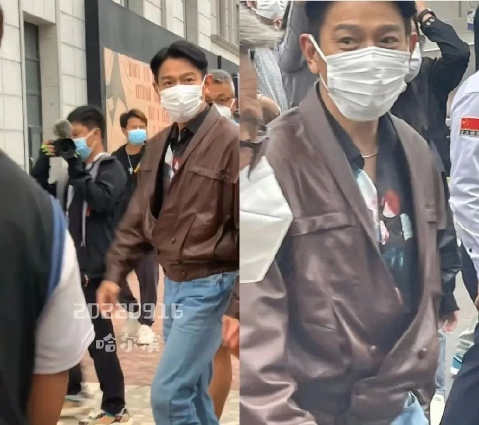 刘德华在哈尔滨拍戏被偶遇,路人质疑他身高不到一米五插图2