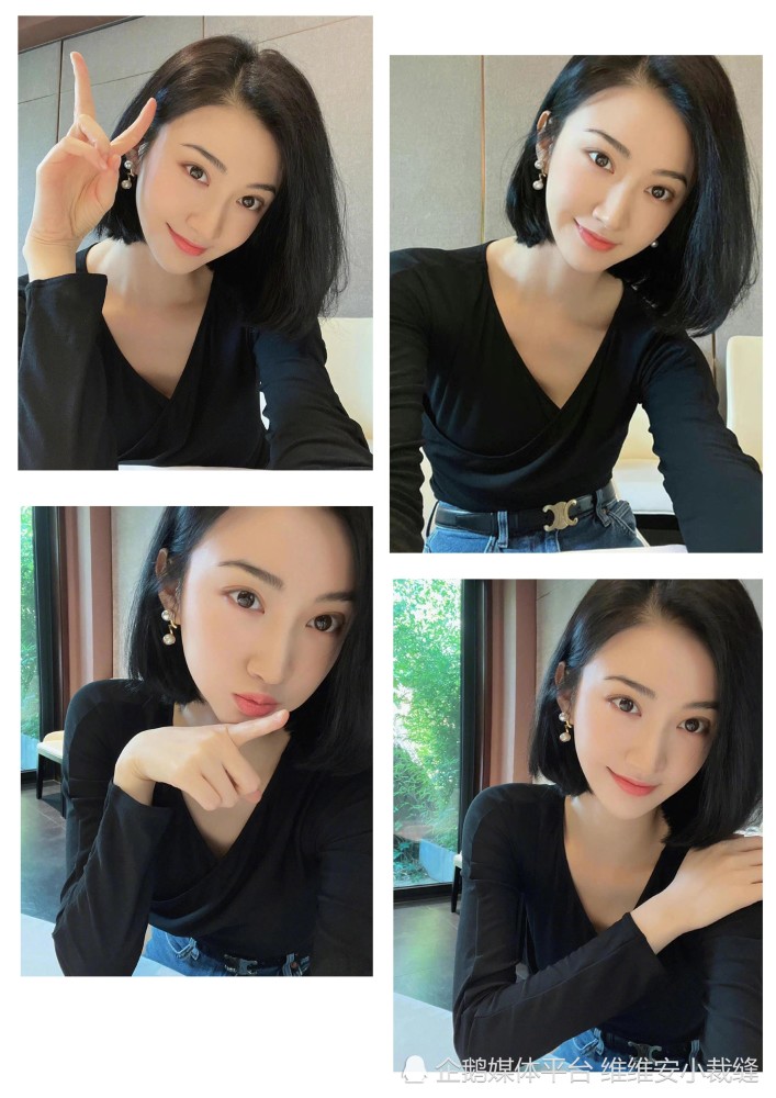 换发如换脸景甜新剪的短发真显嫩34岁凭惊人发量登上热搜时尚减龄很显