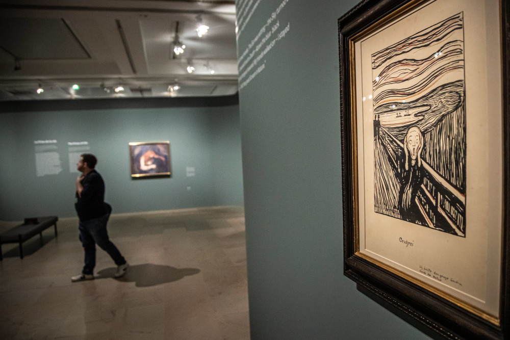 (外代二线)爱德华·蒙克画展在巴黎举行_腾讯新闻