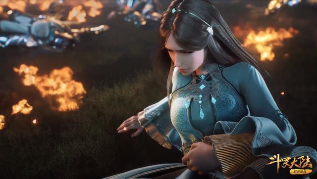 宁荣荣发动九宝护体神光,被鬼豹斗罗第八魂技击溃