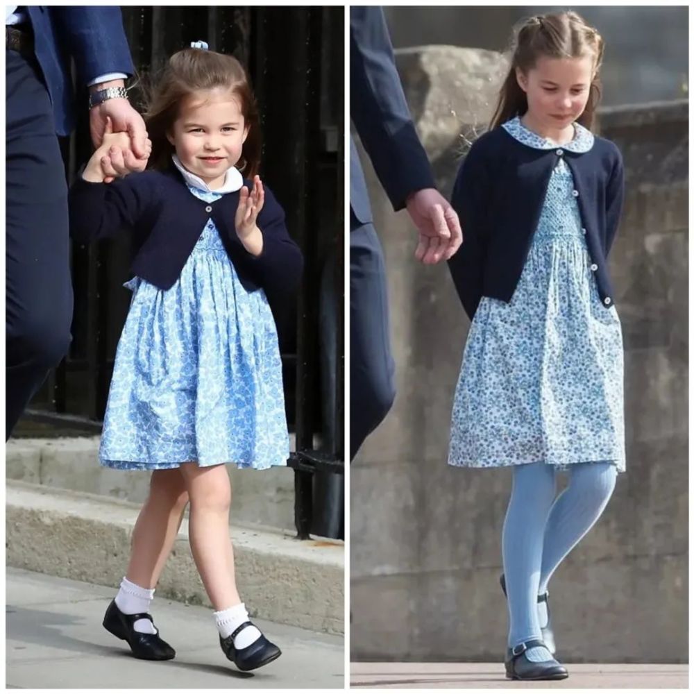 7岁夏洛特公主太像女王！颜值衣品“神同步”，指点哥哥气场足…机甲飓风