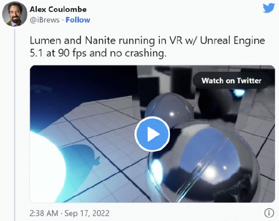 虚幻引擎5的Nanite和Lumen现可用于V