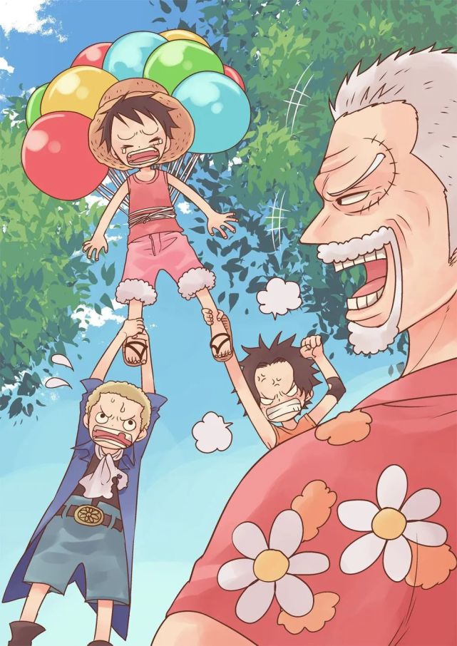 海贼王壁纸:钢管三兄弟