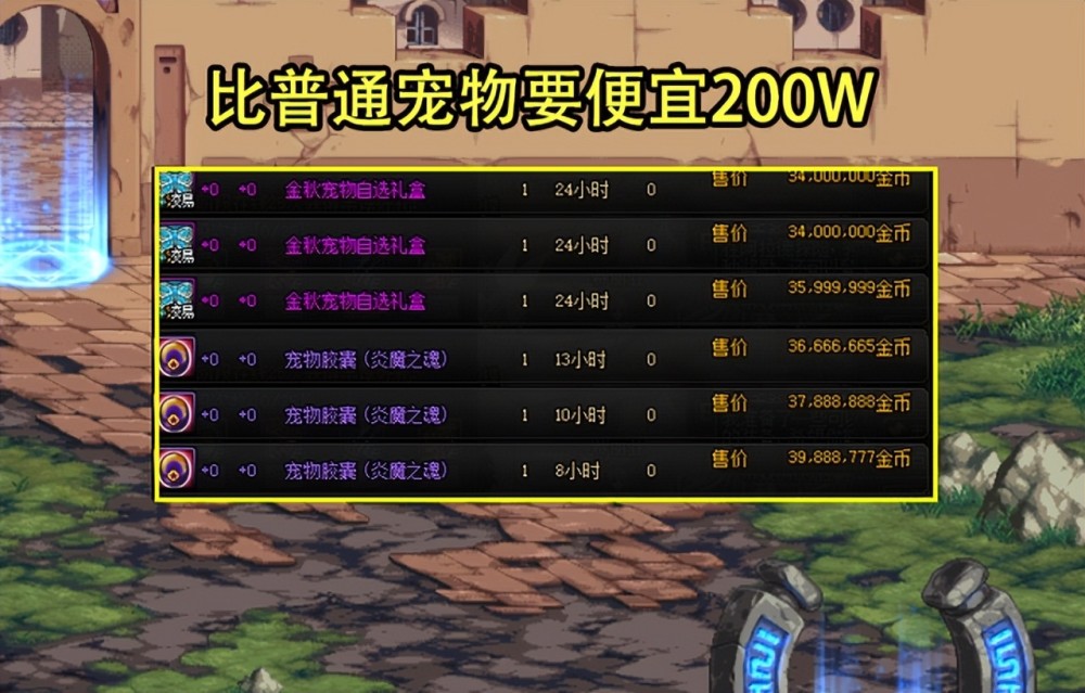 吃鸡外挂 DNF 金秋道具首日物价汇总 E款时装2800W 格斗天空比枪手贵