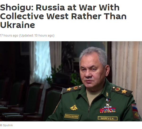 普京宣布部分动员，俄防长：俄罗斯实际上是在与西方“集体交战”