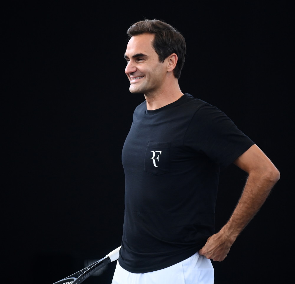 网球费德勒为退役前最后的比赛训练2