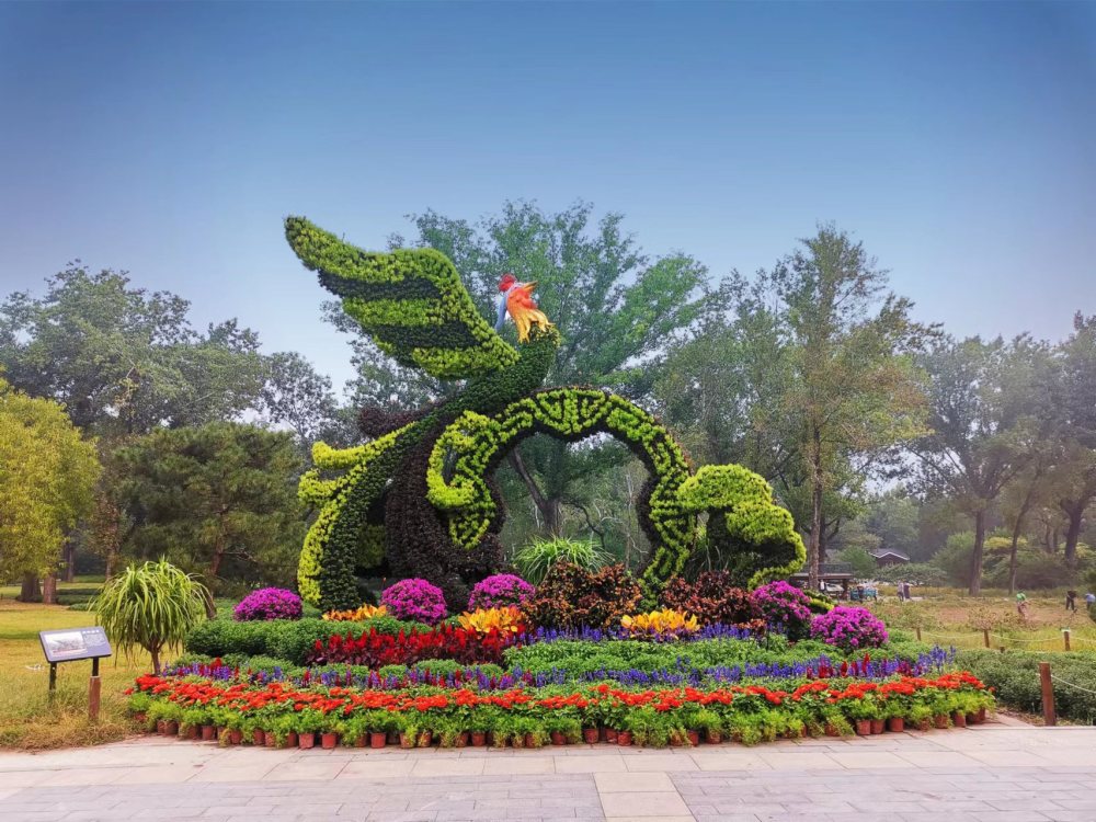 北京市属公园22组花坛扮靓金秋十月！