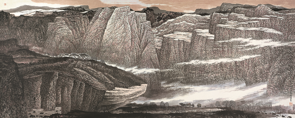 翰墨至美一一张俊山水画作品展在宝安图书馆开展!_腾讯新闻