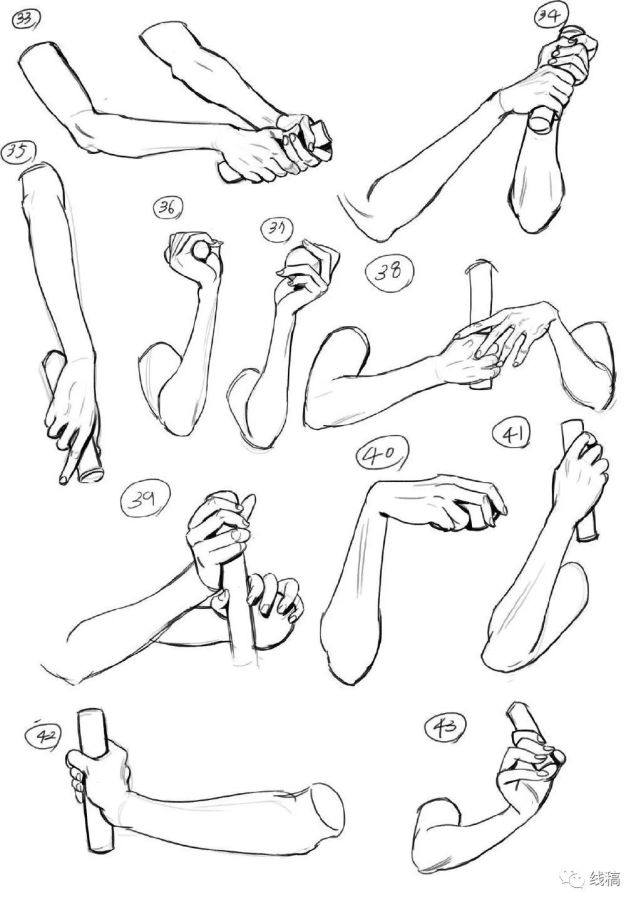 人体手臂绘画参考