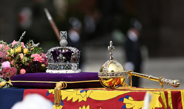 当地时间2022年9月19日,英国伦敦,英国女王伊丽莎白二世的葬礼举行.