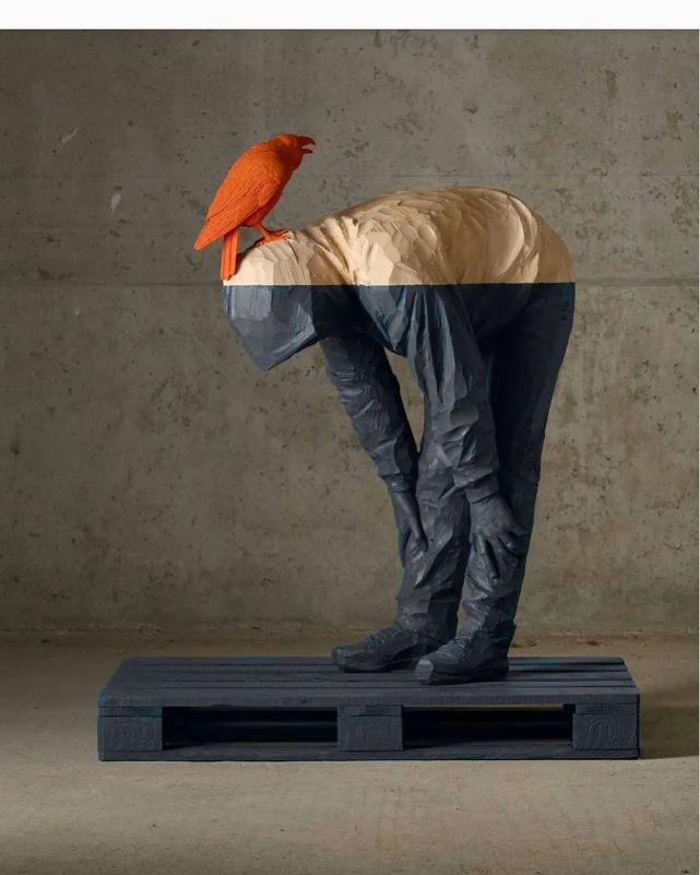 意大利木雕大师willy verginer——超现实主义色彩雕塑