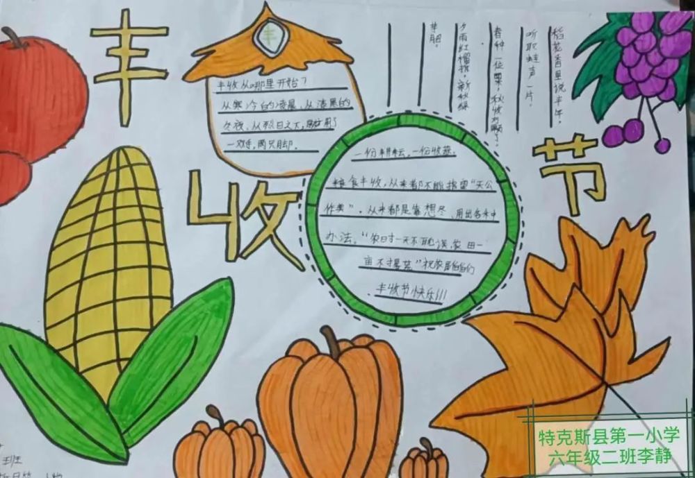 【丰收节】"庆丰收 迎盛会"手抄报大赛,为最美的作品投一票!_腾讯新闻