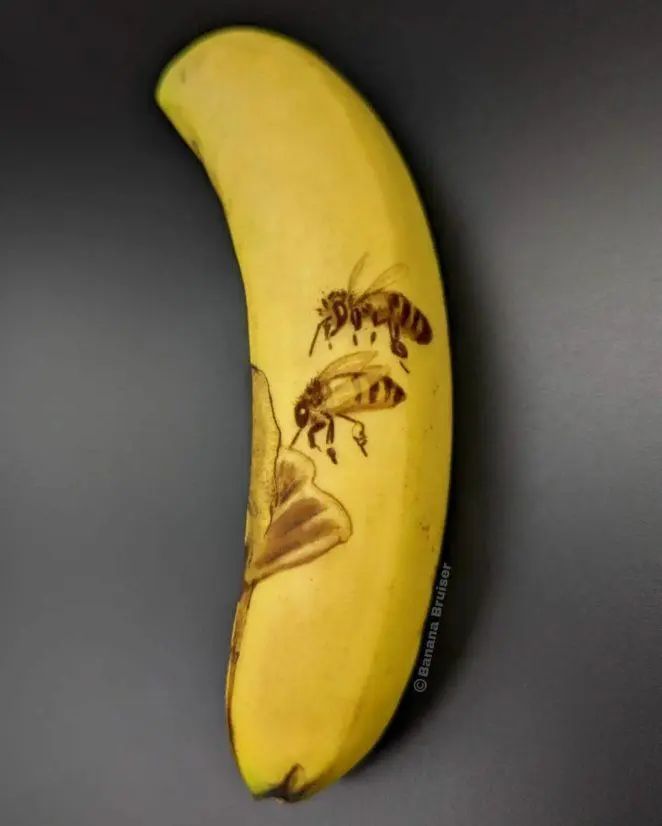 在香蕉上画画图片大全图片