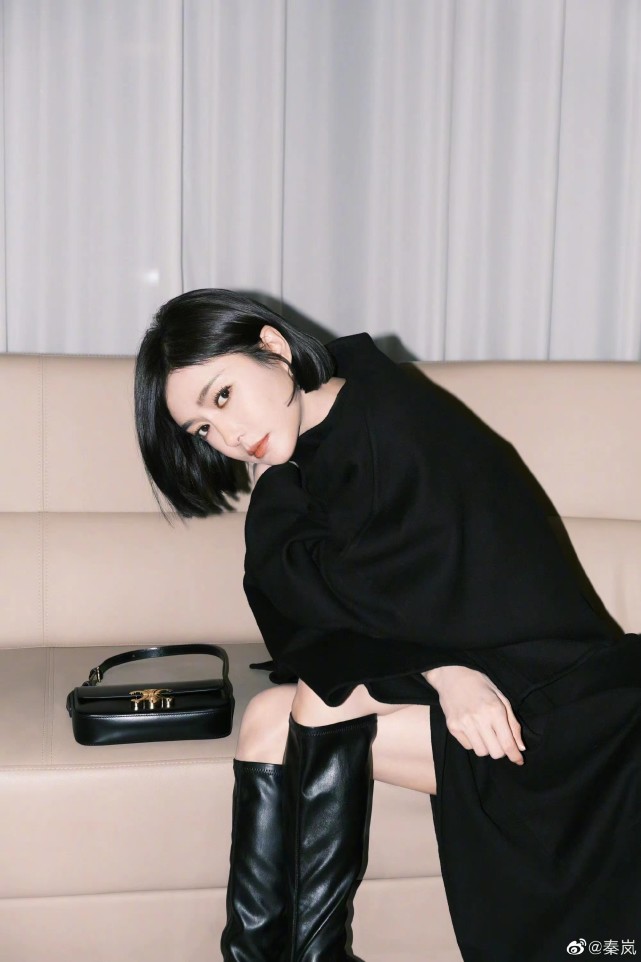 秦岚终于换发型,剪了一款波波短发,气质又减龄!