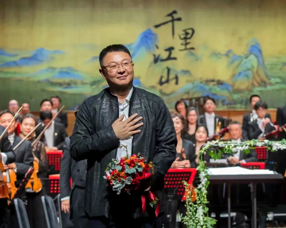 作曲家赵麟.  主办方供图《千里江山》的六个乐章,抑扬有序,跌宕起伏.