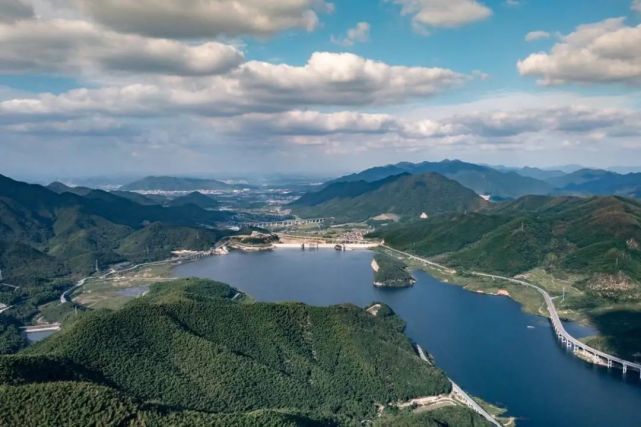 秋水共长天一色葛岙水库防洪功能已初步显现