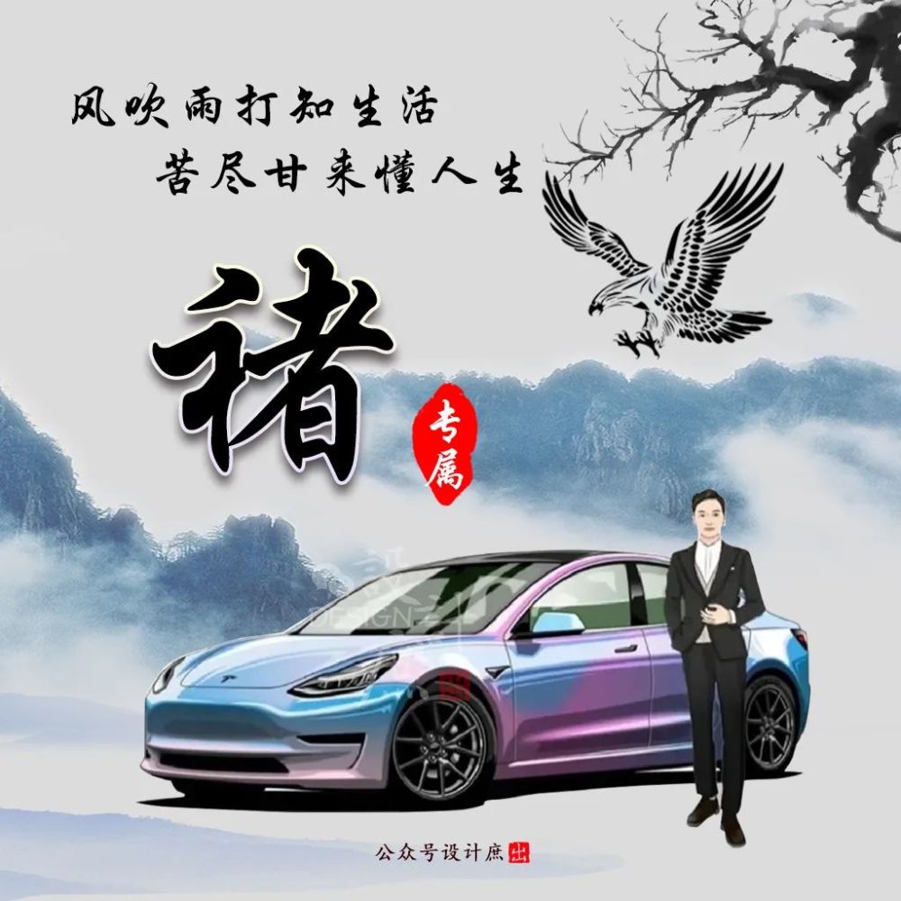 姓氏頭像汽車人物專屬wechat頭像