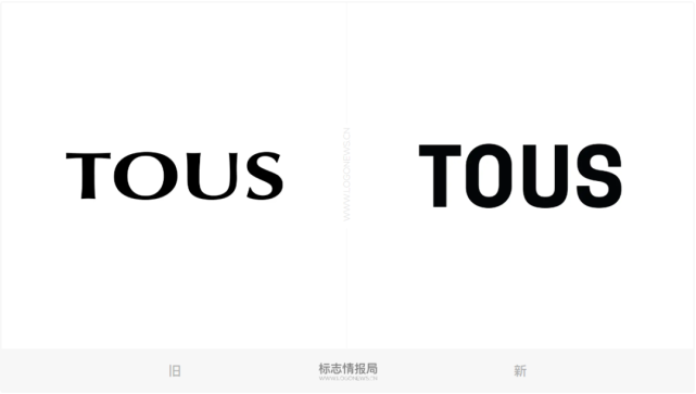 知名珠宝品牌 tous 启用新logo
