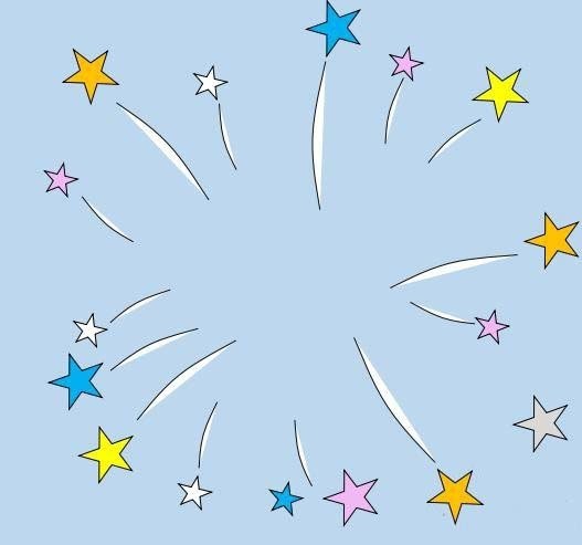 wps怎么弄小清新风格的五角星背景图