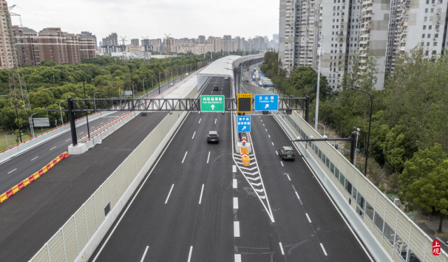 浦东杨高中路改建完成,中环到内环原来20分钟车程现在只需3分钟