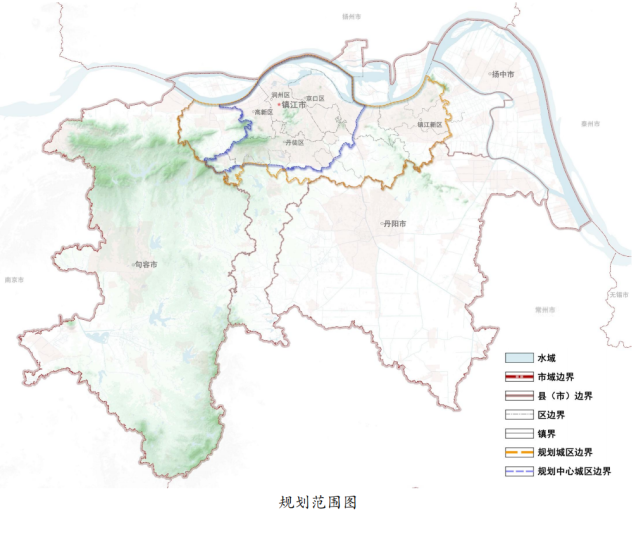 镇江城市总体规划2035图片