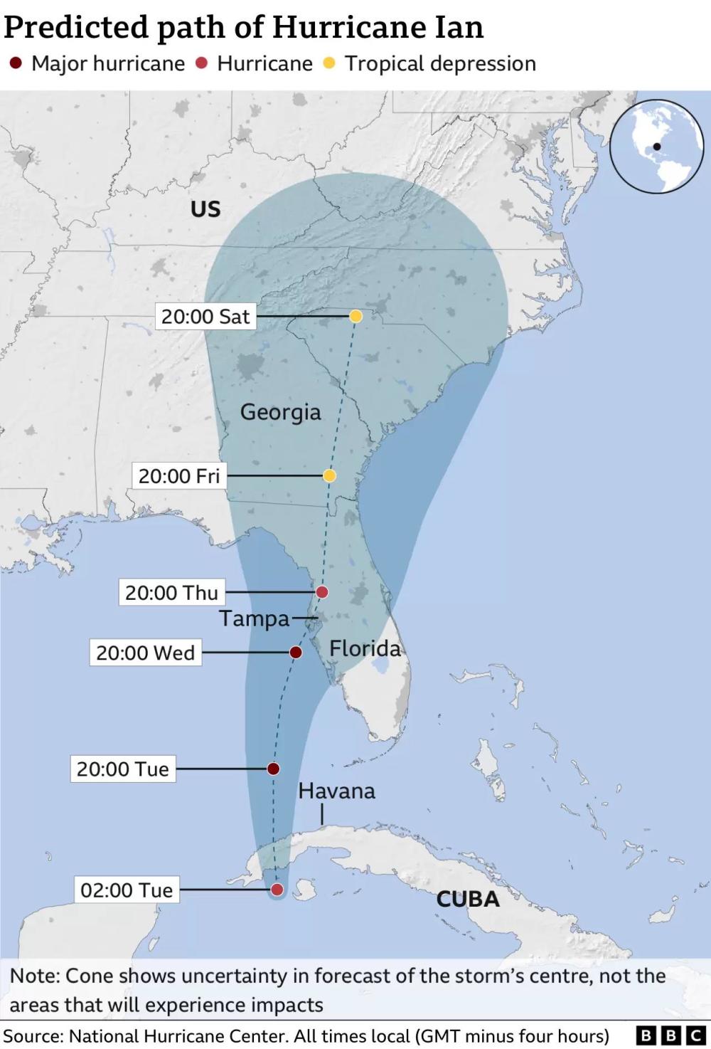 迎战飓风“伊恩”，美国佛罗里达进入紧急状态、火箭推迟发射