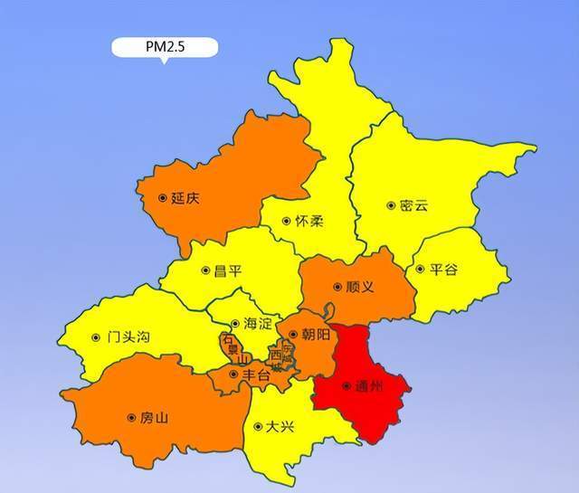 注意防护北京通州已进入中度污染延庆等区轻度污染