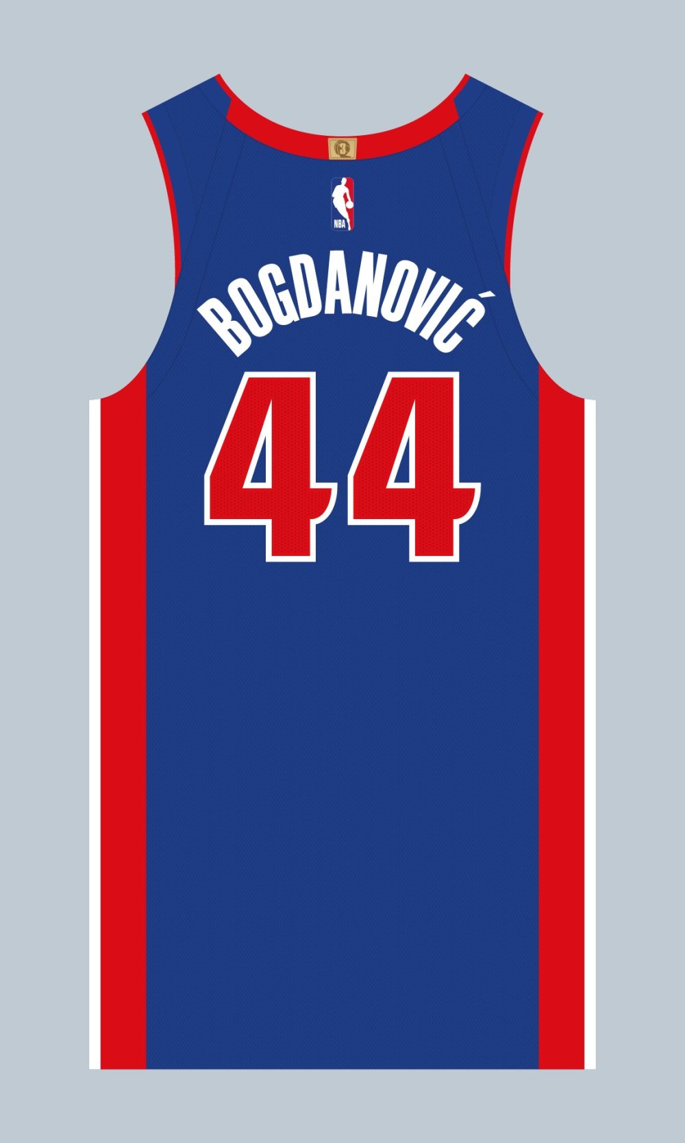 熟悉的号码记者博扬在活塞将继续身穿44号球衣