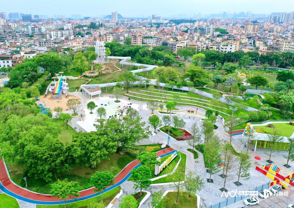 南海新添宝藏公园21米瞭望塔可将平洲新貌尽收眼底