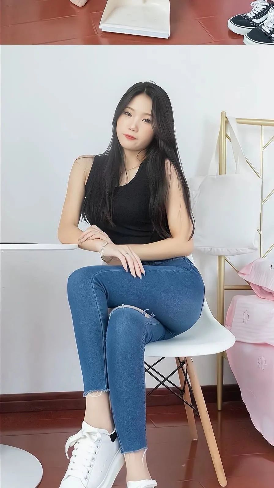 特殊女神|高颜值小姐姐,蓝色牛仔裤,长头发插图12