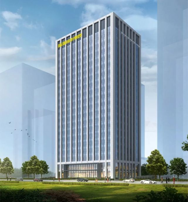 今日台州临海市城发大厦工程全面结顶