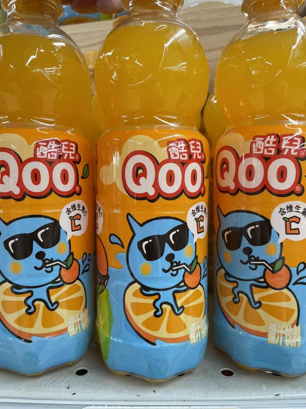 橙汁含量不少於10%酷兒qoo橙汁配料表:水,果葡糖漿,白砂糖,濃縮橙汁