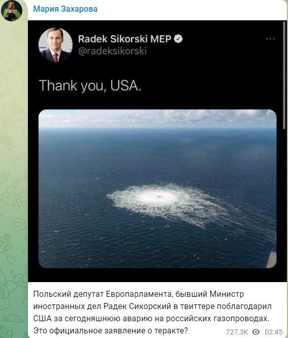 俄媒发现：波兰前外长把“谢谢你美国”推文删了，还发了条新推重庆机场