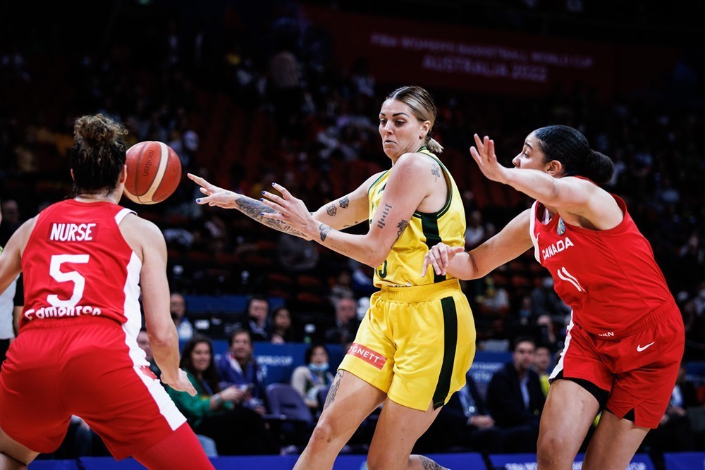 澳大利亚女篮30分大胜加拿大荣获女篮世界杯铜牌加拿大第四名