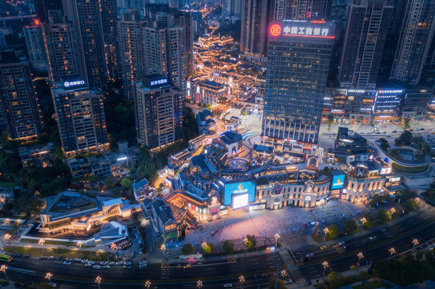 提升城市美学丨重庆市南岸区长嘉汇项目打造精致夜生活 点亮城市夜