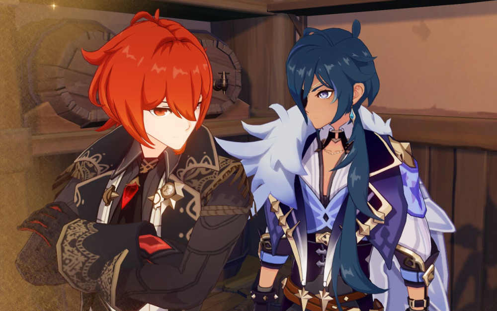 原神万万没想到凯亚和迪卢克居然是兄弟关系难怪红蓝cp感强