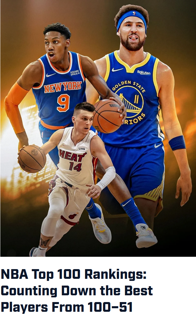 体育画报新赛季51100球星维金斯53克莱66威少惨遭落选