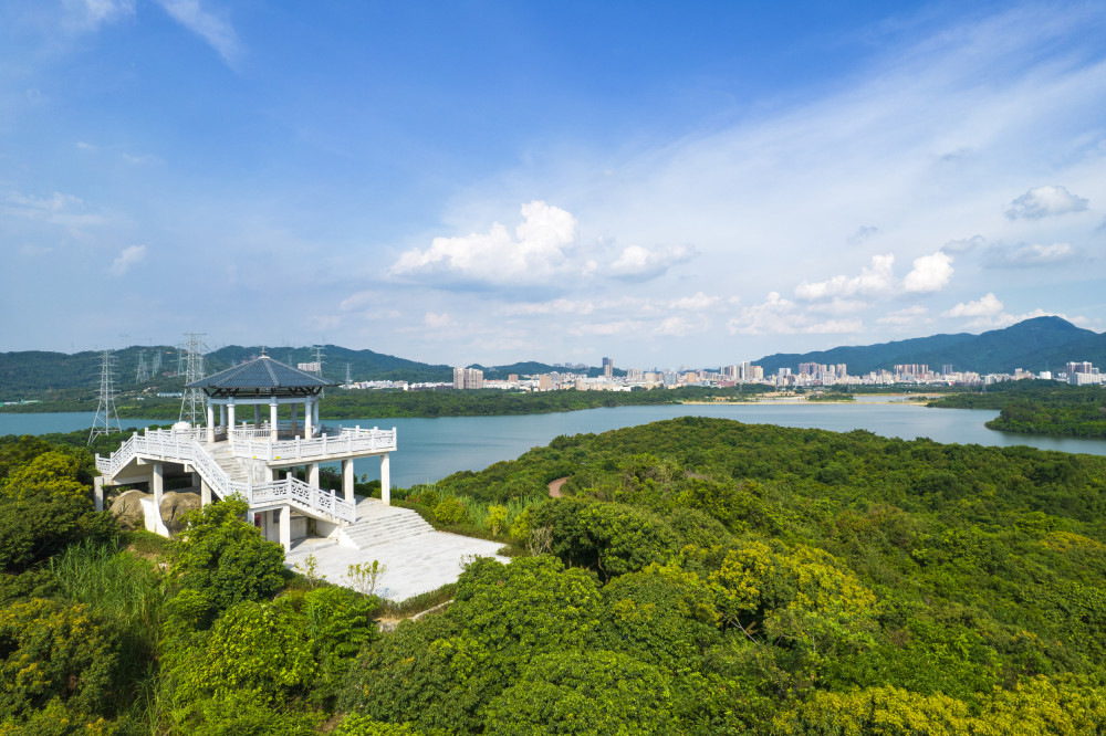 穿閱綠道環石巖湖綠道在湖光漣漪間偶遇山林風韻