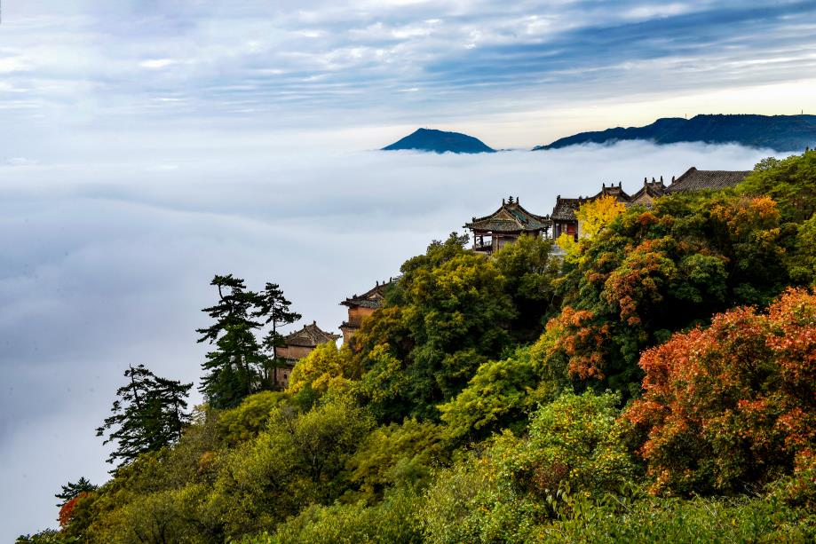 平凉崆峒山秋天的景色图片