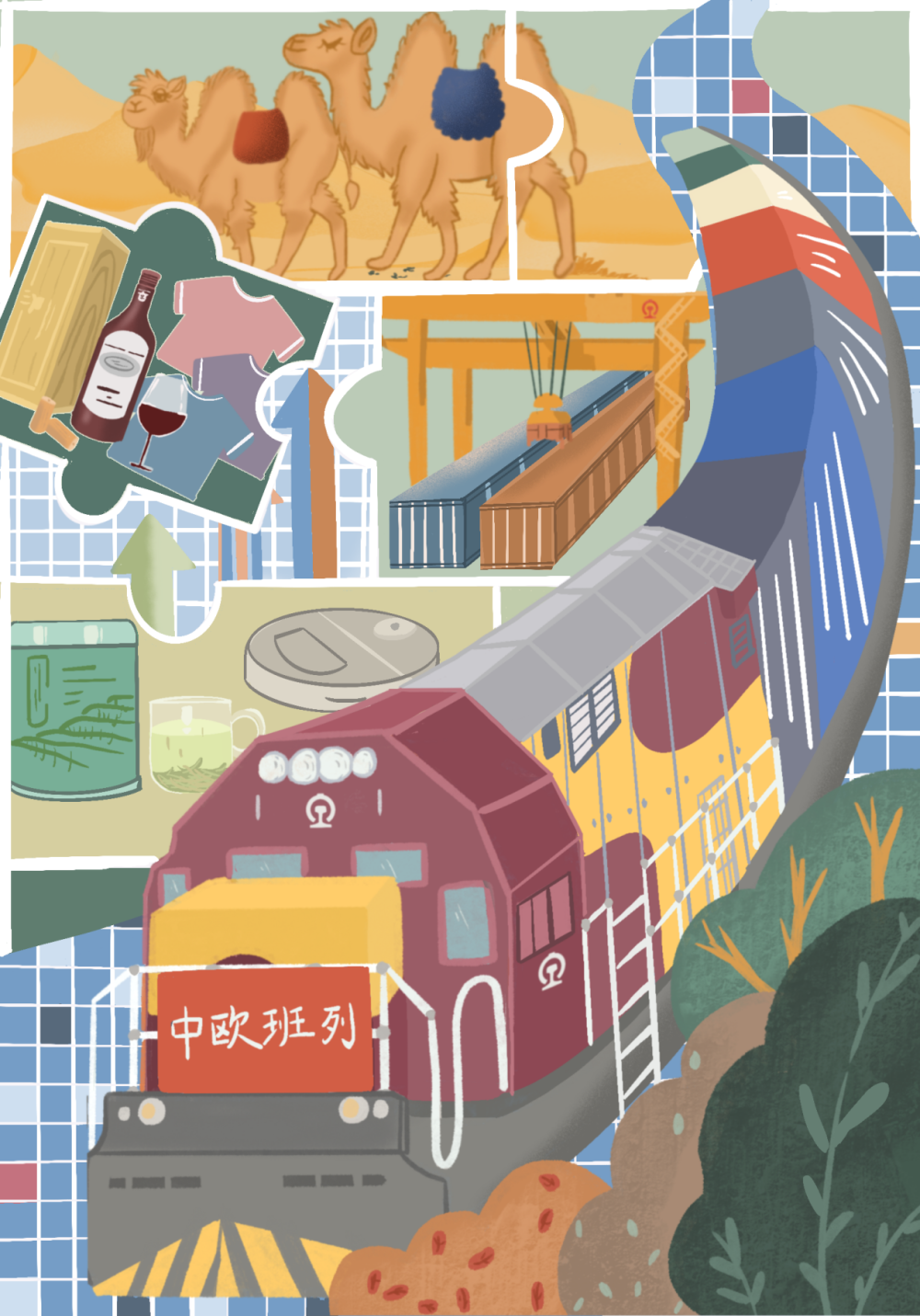 中青漫评中欧班列耀丝路绘就蓝图创共赢